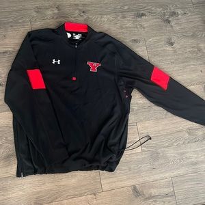 YSU XL Black Under Armour Long Sleeve Pull-Over